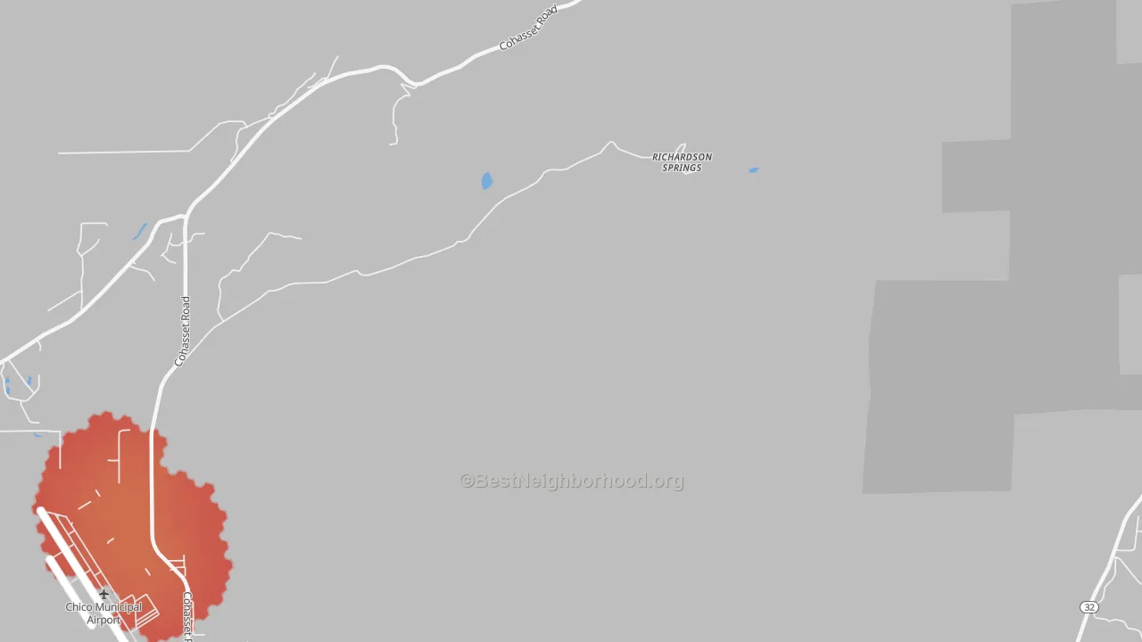 Transit Grade map of Richardson Springs, CA