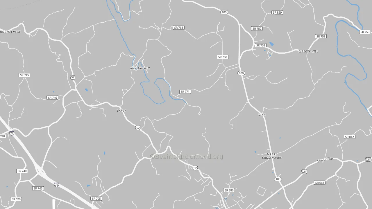 Transit Grade map of Richardson, VA