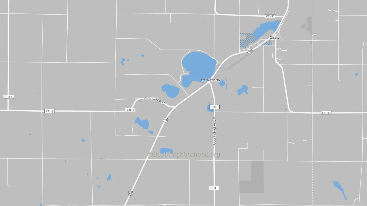 Transit Grade map of Richardson, WI