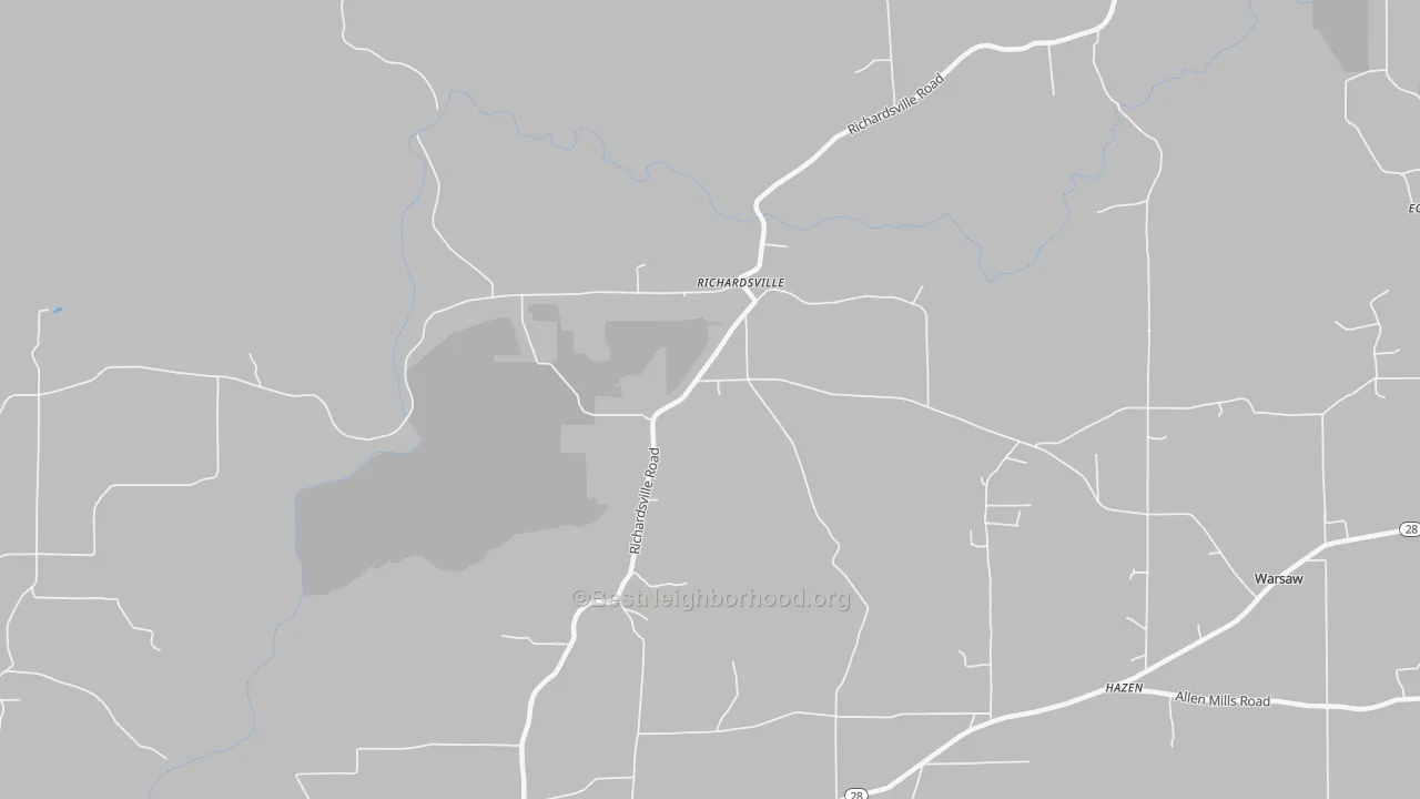 Transit Grade map of Richardsville, PA