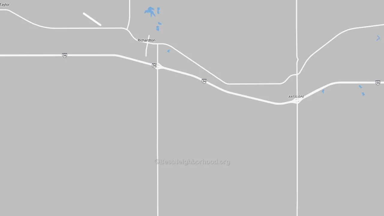 Transit Grade map of Richardton, ND