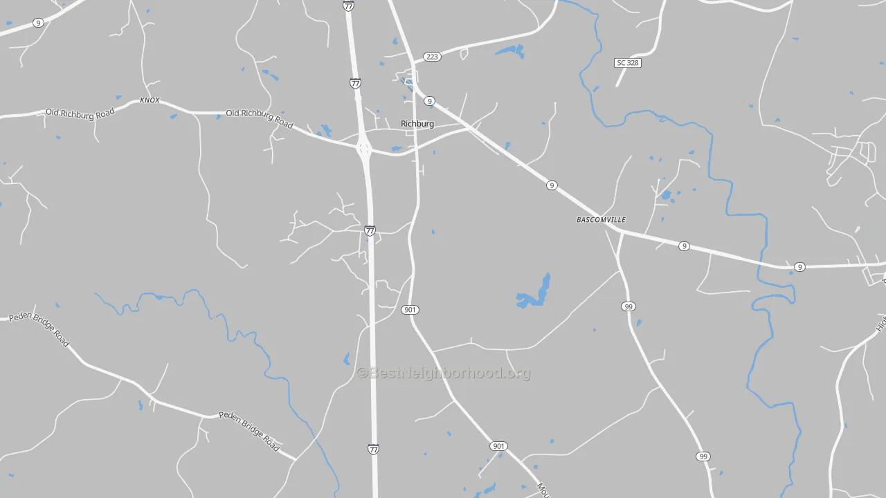 Transit Grade map of Richburg, SC