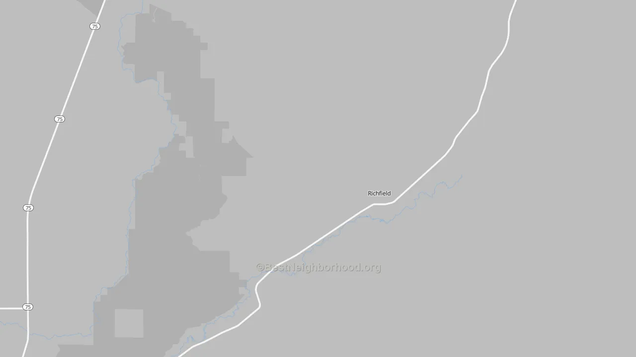 Transit Grade map of Richfield, ID