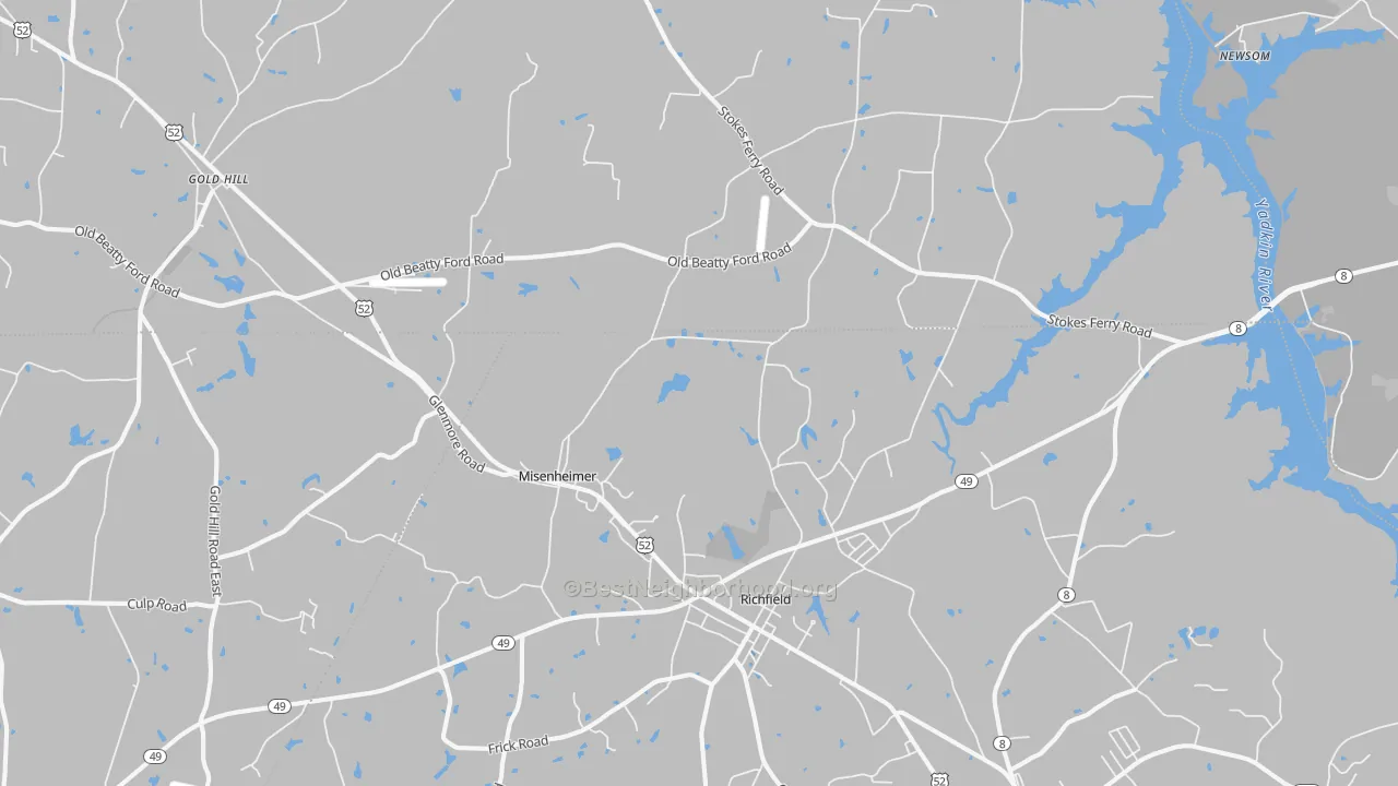 Transit Grade map of Richfield, NC