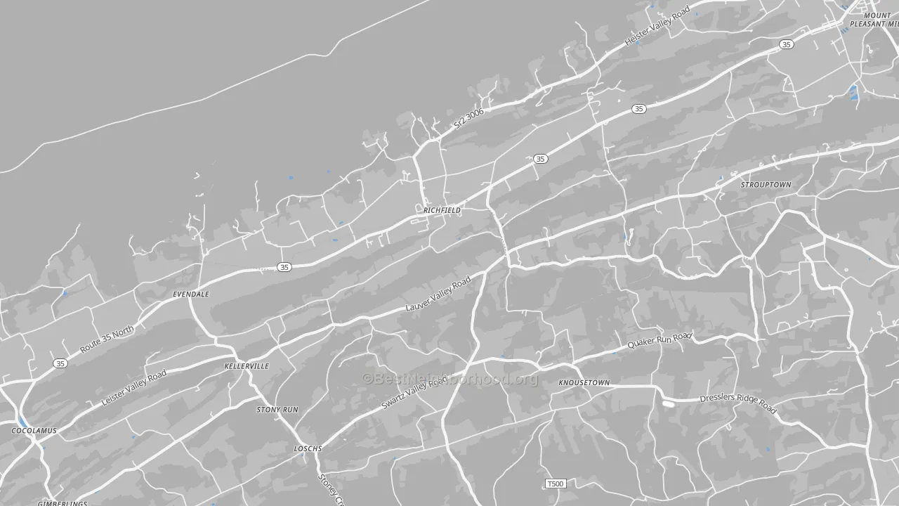 Transit Grade map of Richfield, PA
