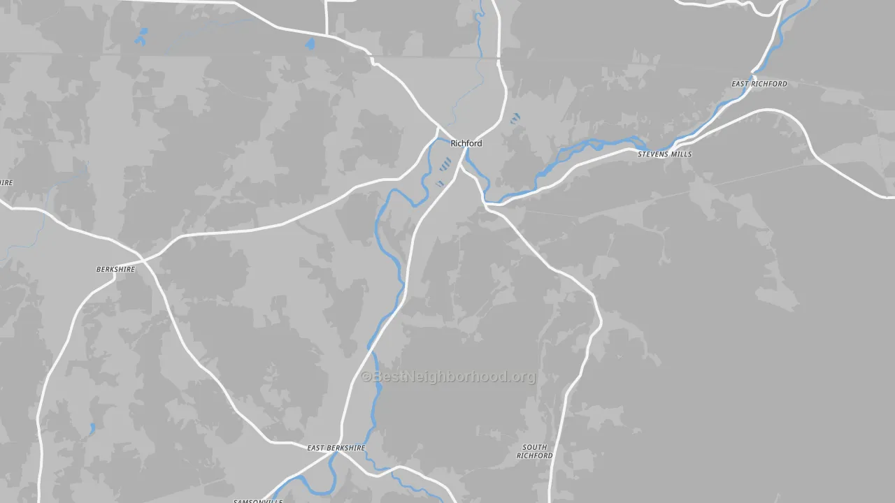 Transit Grade map of Richford, VT