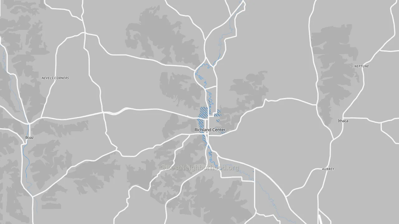 Transit Grade map of Richland Center, WI