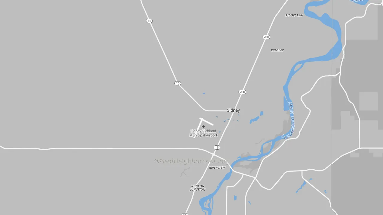 Transit Grade map of Richland County, MT