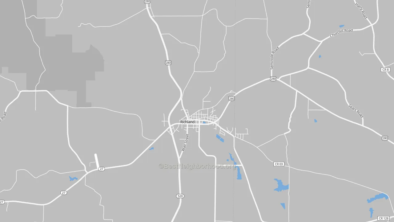 Transit Grade map of Richland, GA