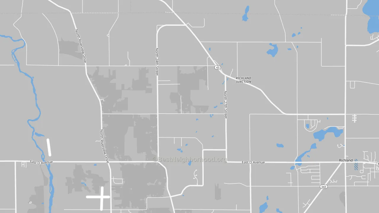 Transit Grade map of Richland Junction, MI