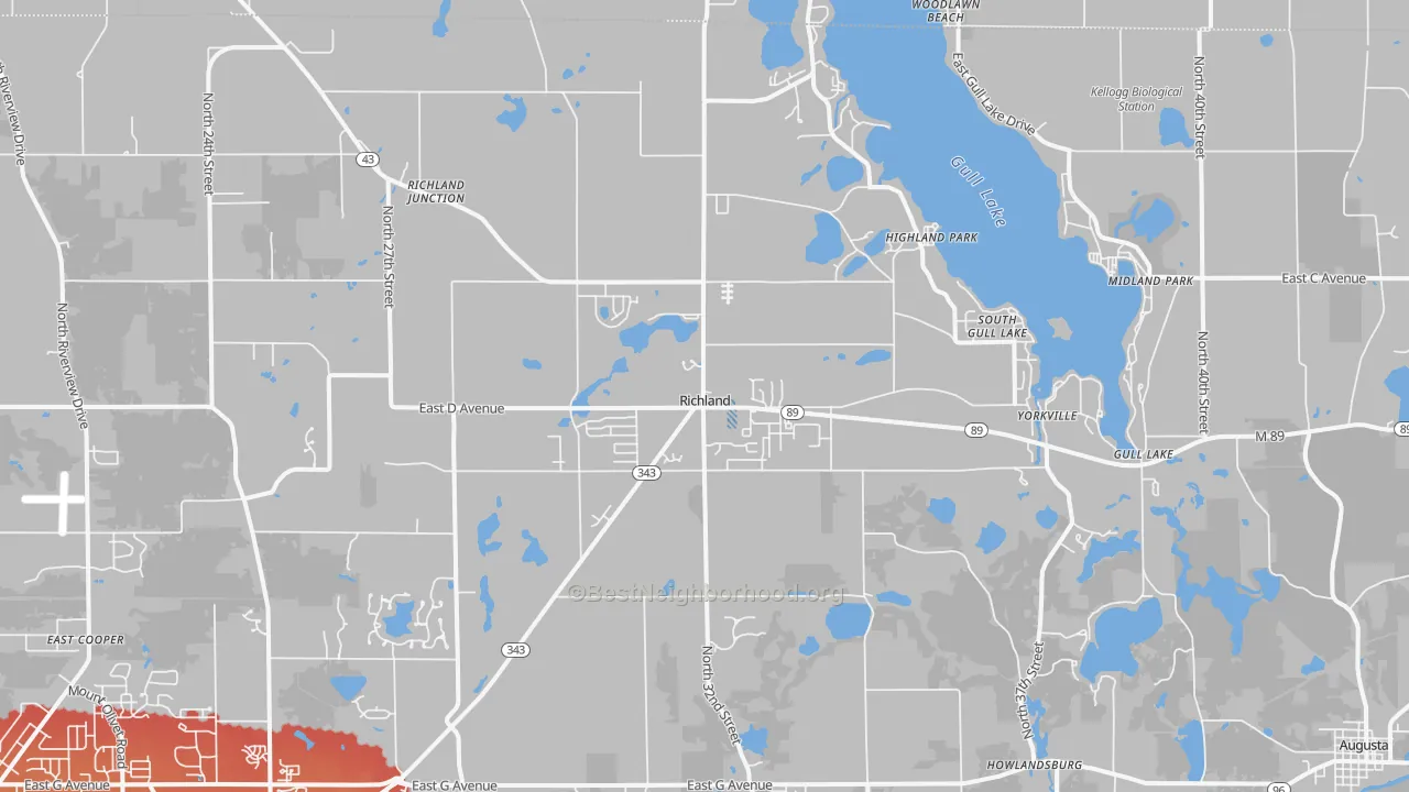 Transit Grade map of Richland, MI