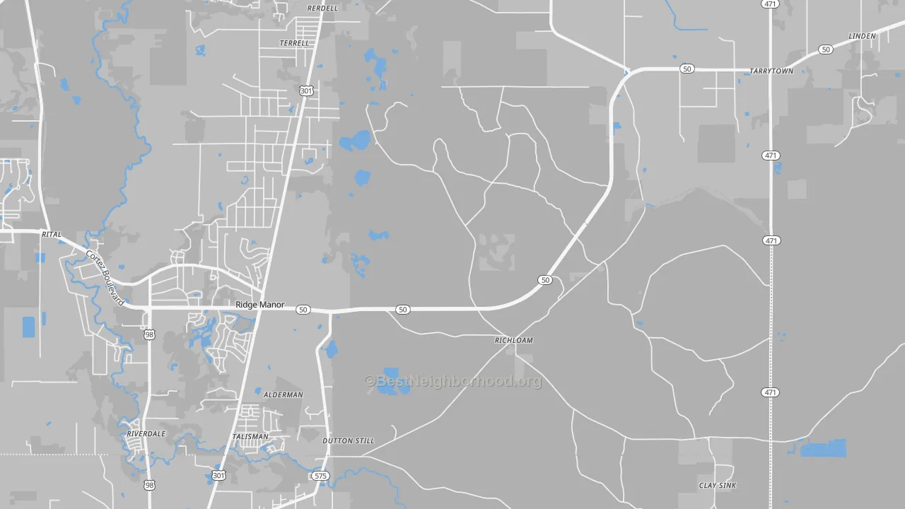 Transit Grade map of Richloam, FL