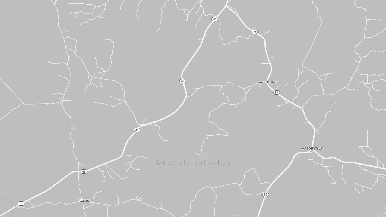 Transit Grade map of Richmond, AL