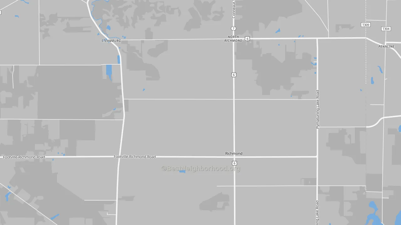 Transit Grade map of Richmond Center, OH