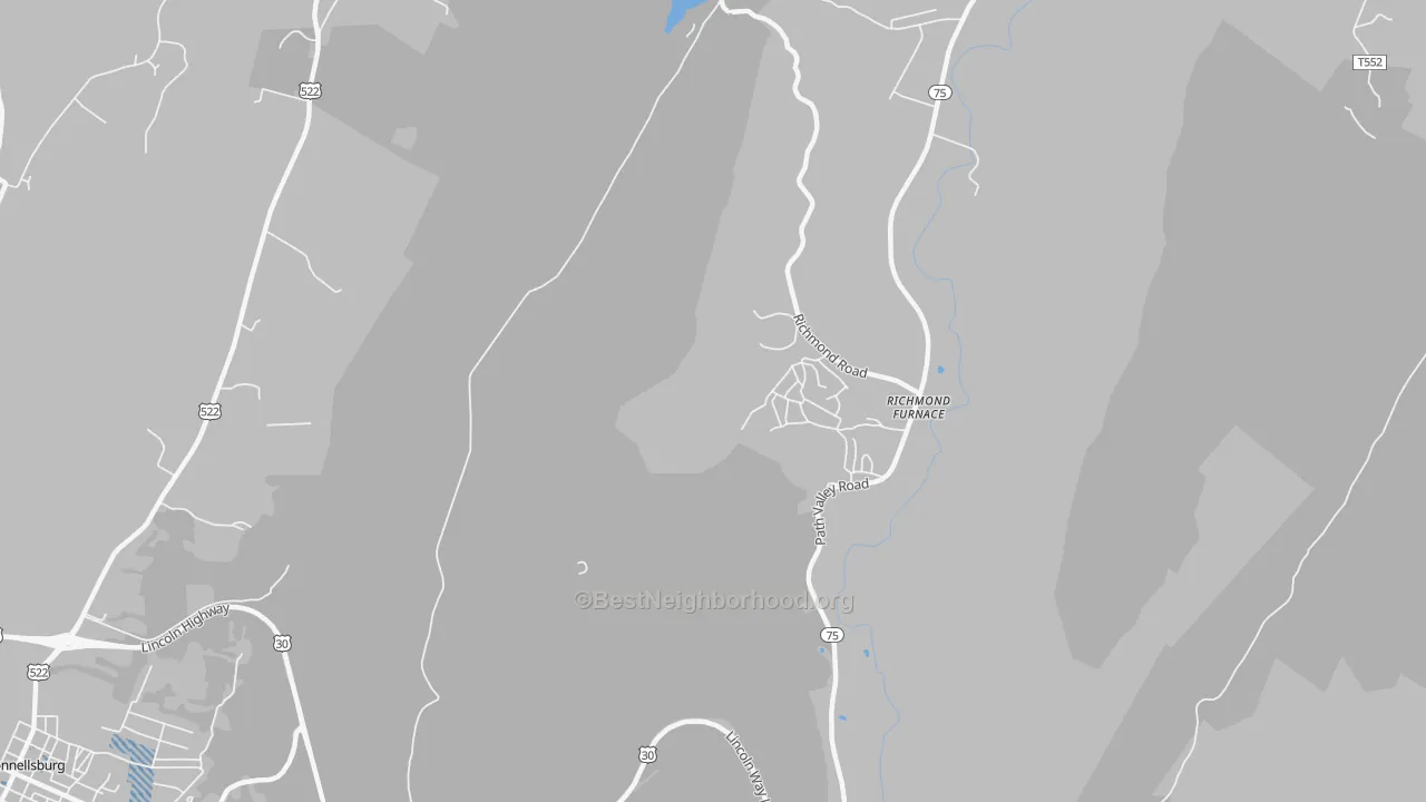 Transit Grade map of Richmond Furnace, PA