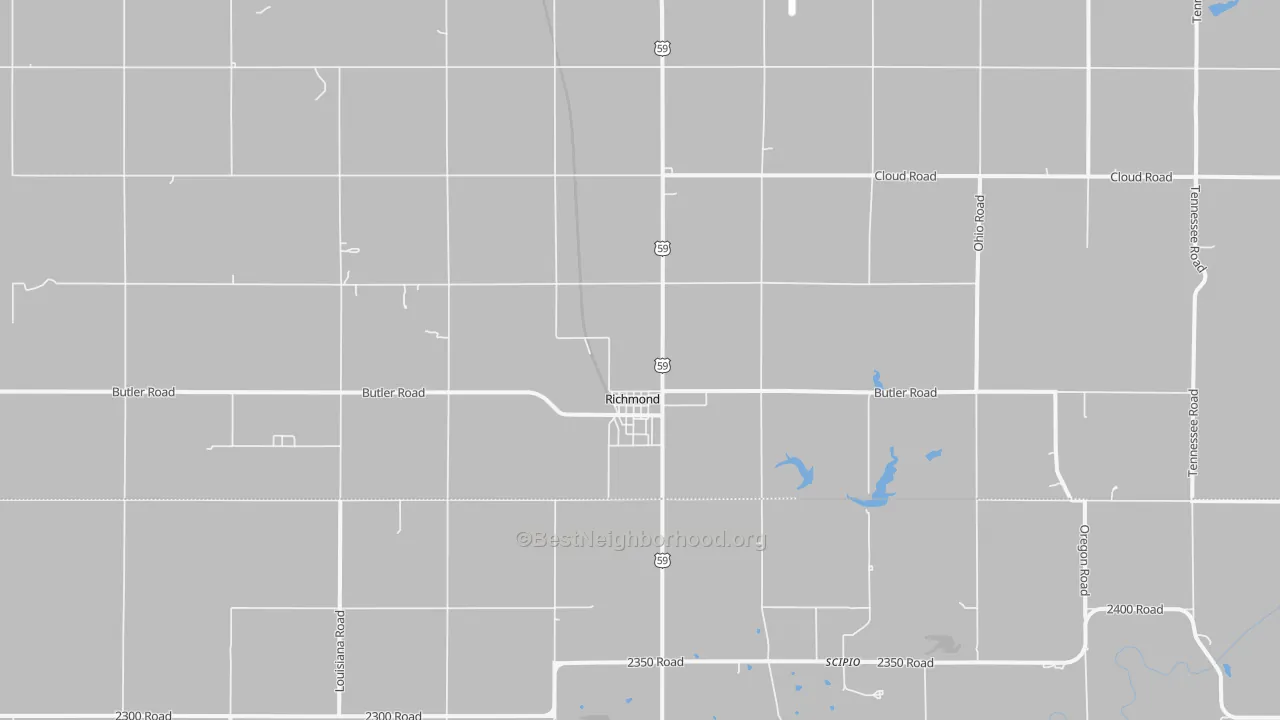 Transit Grade map of Richmond, KS