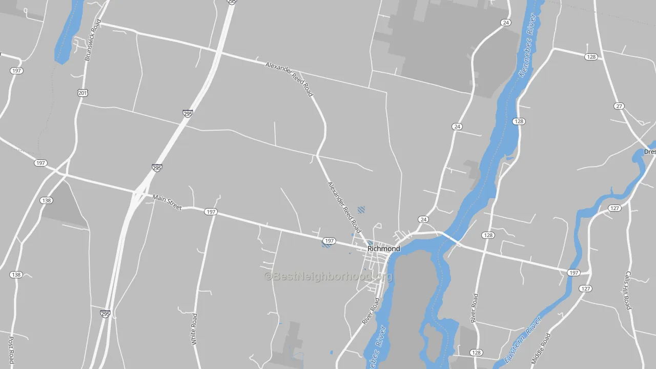 Transit Grade map of Richmond, ME