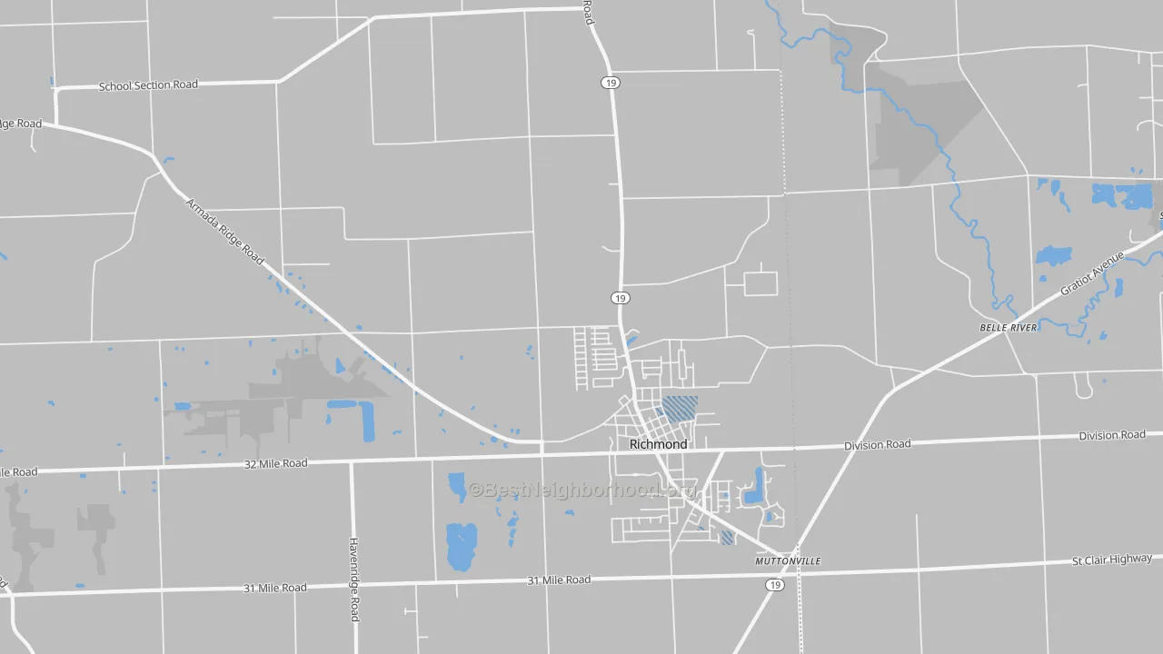 Transit Grade map of Richmond, MI