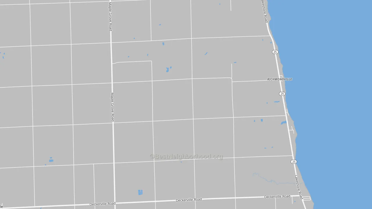 Transit Grade map of Richmondville, MI