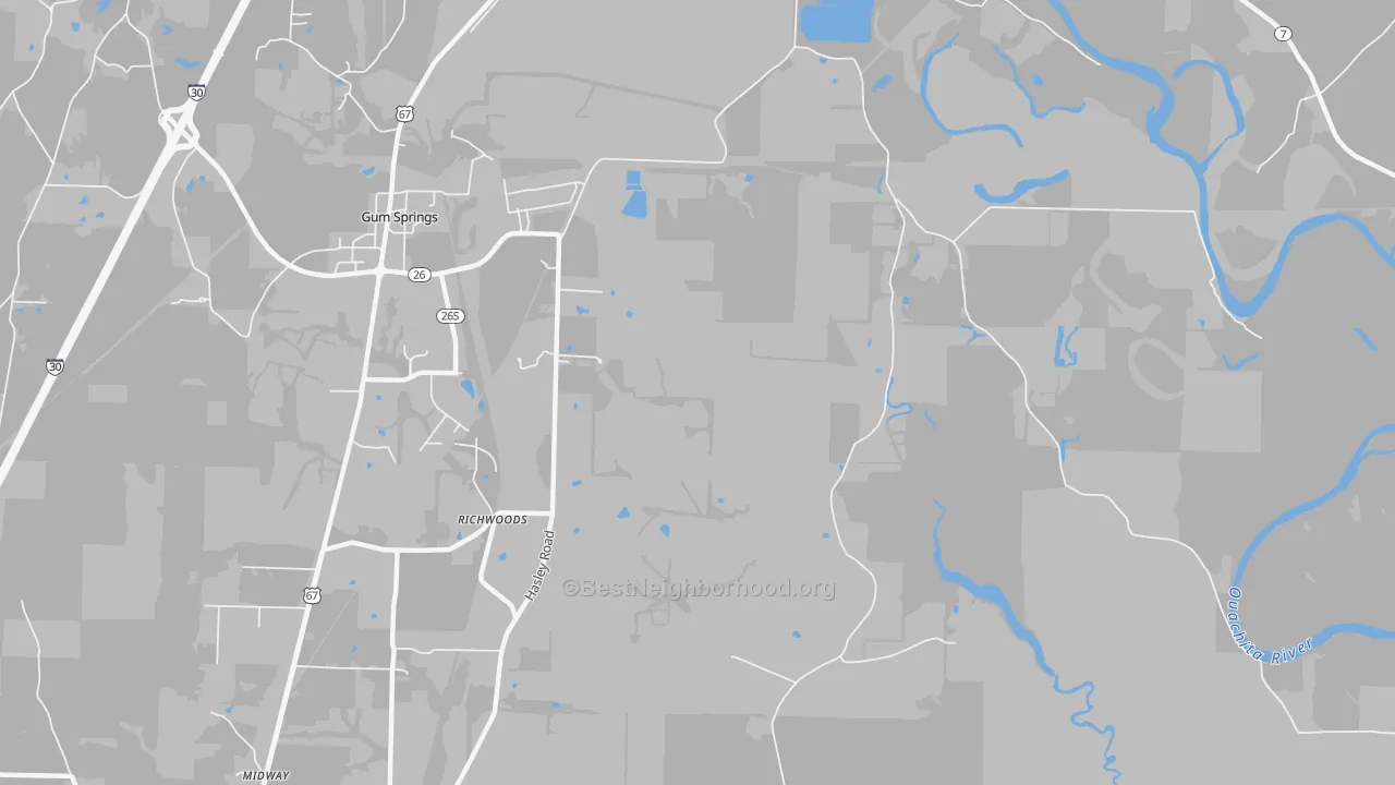 Transit Grade map of Richwood, AR
