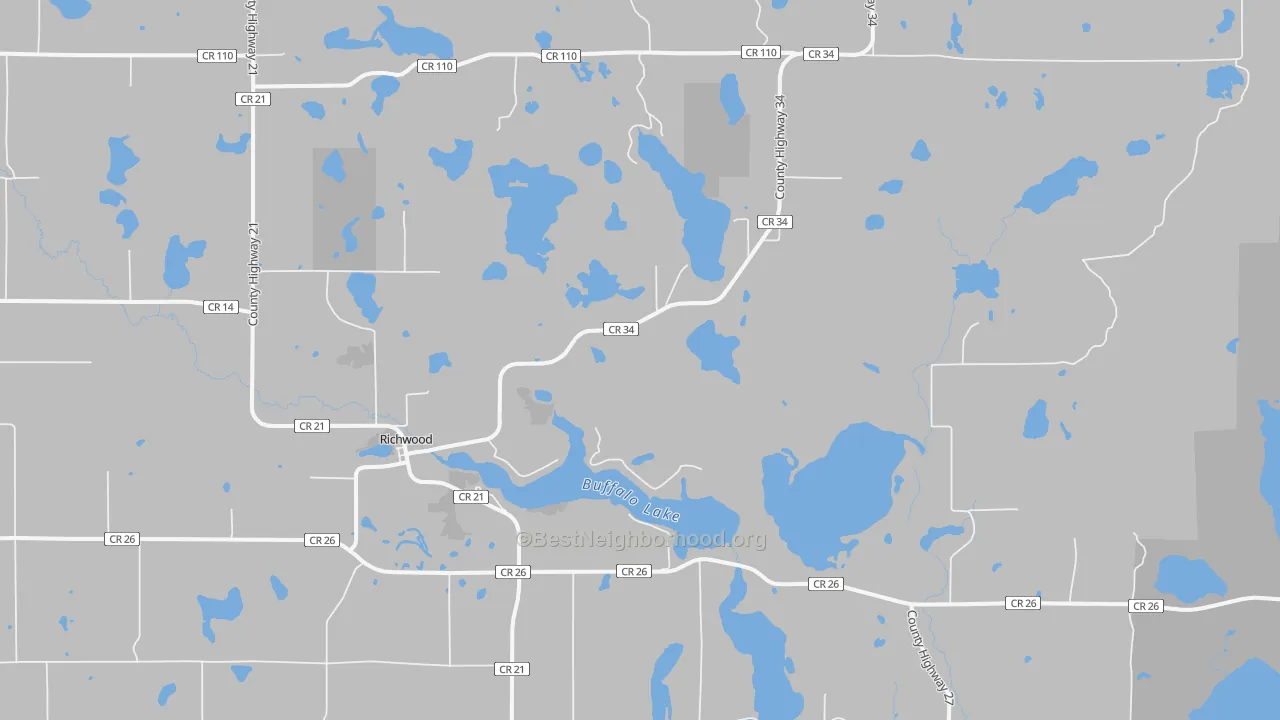 Transit Grade map of Richwood, MN