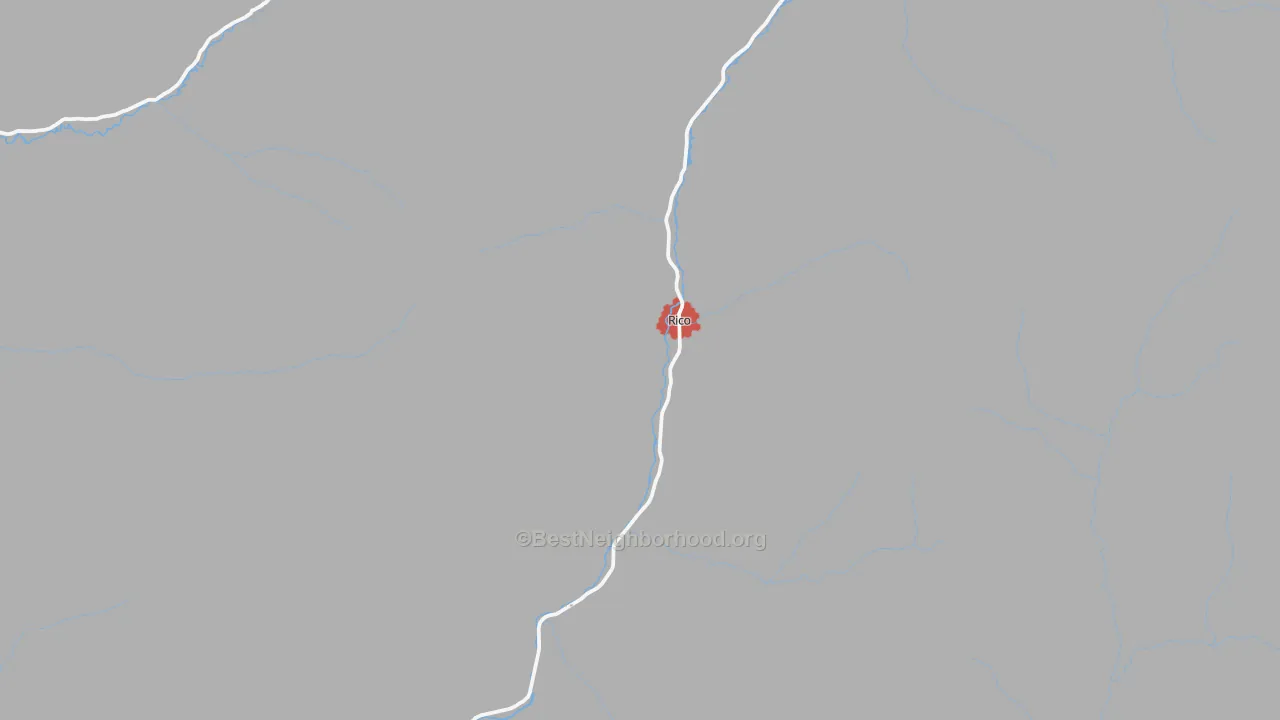 Transit Grade map of Rico, CO