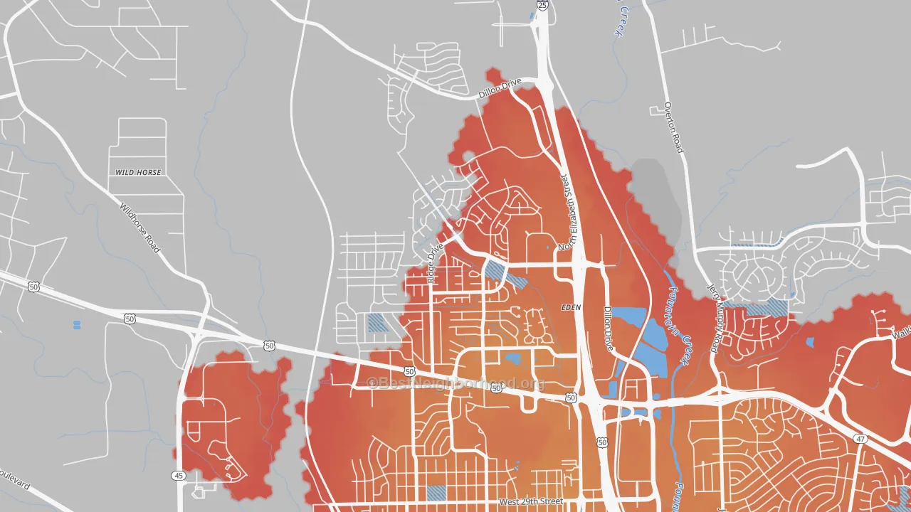 Transit Grade map of Ridge, Pueblo, CO