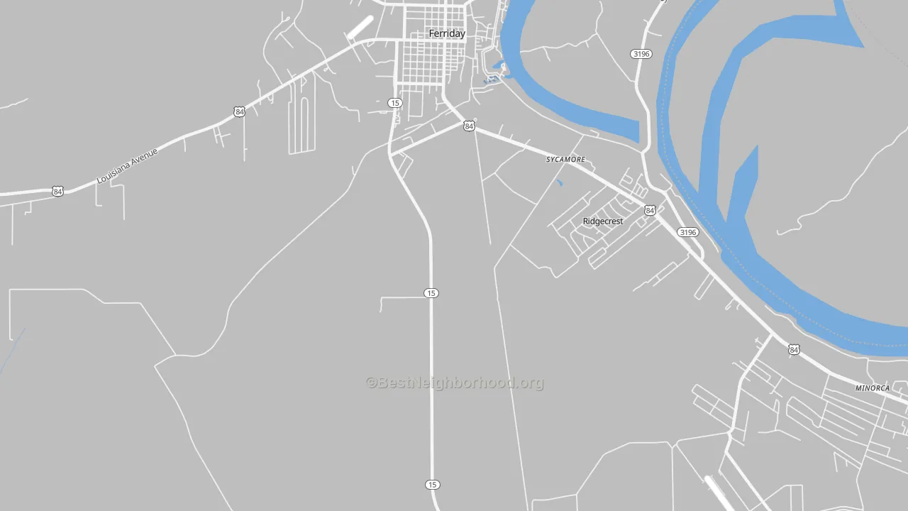 Transit Grade map of Ridgecrest, LA