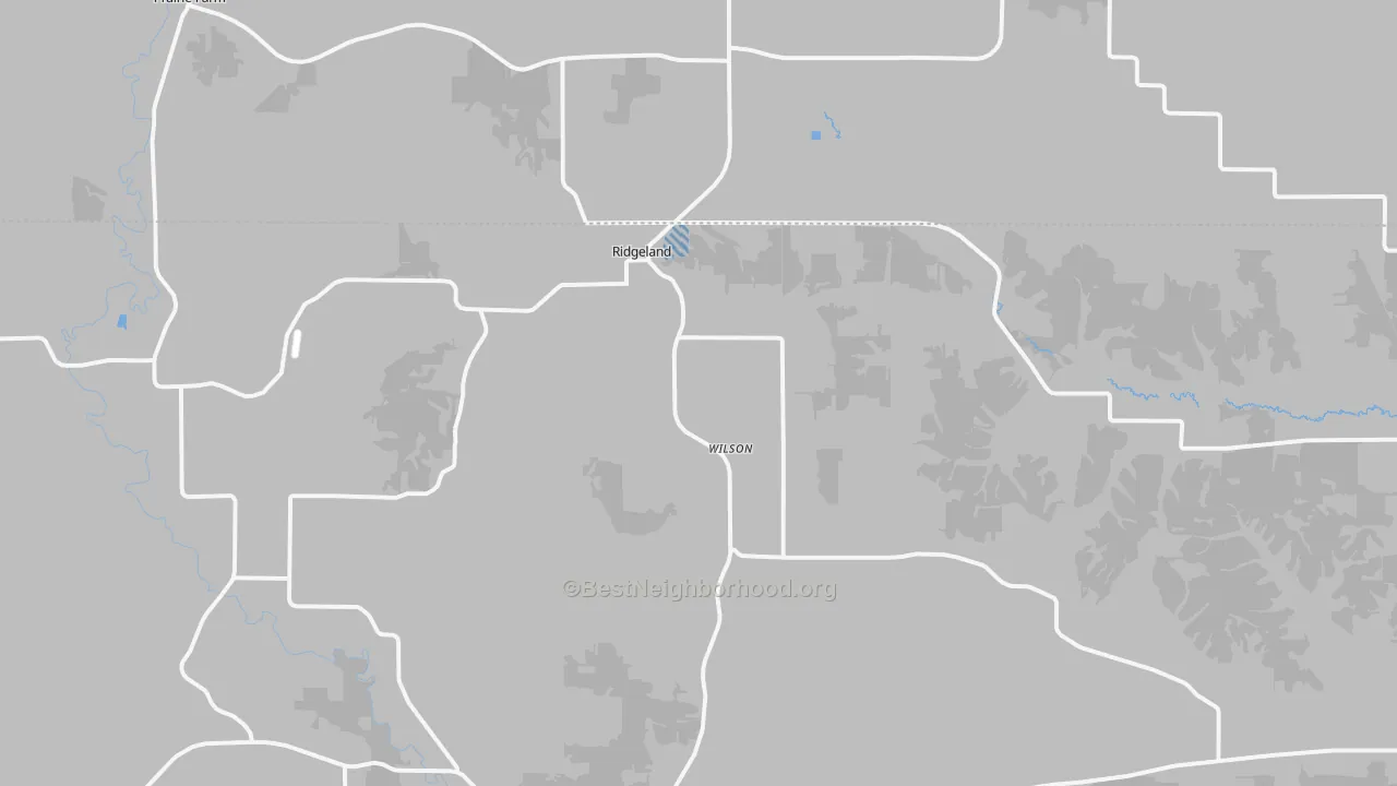 Transit Grade map of Ridgeland, WI