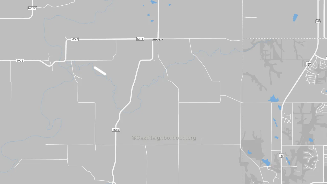 Transit Grade map of Ridgely, MO