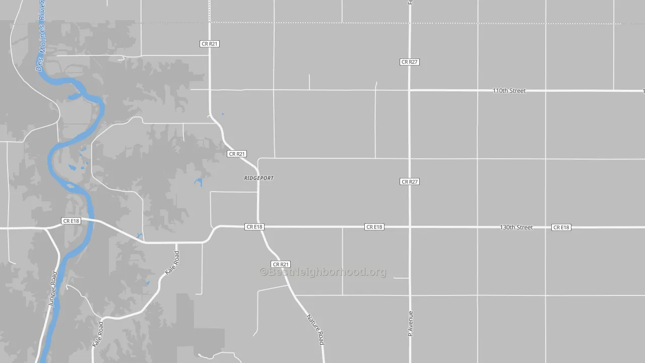 Transit Grade map of Ridgeport, IA