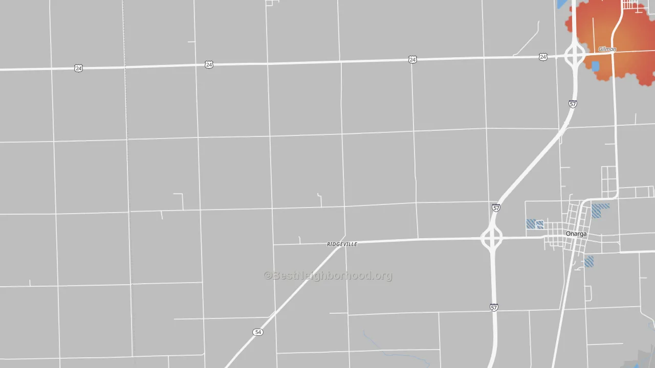 Transit Grade map of Ridgeville, IL