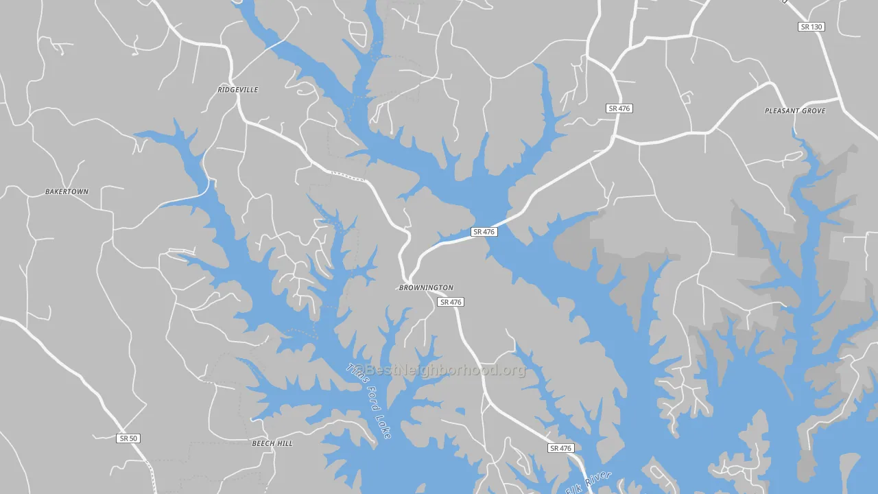 Transit Grade map of Ridgeville, TN