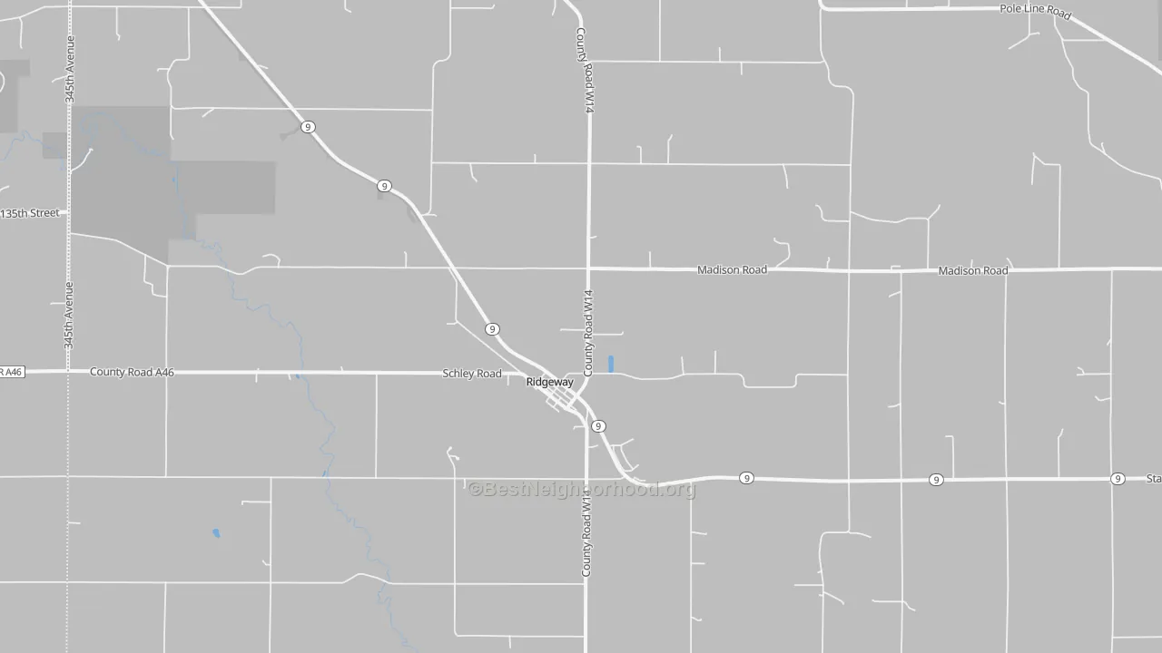 Transit Grade map of Ridgeway, IA