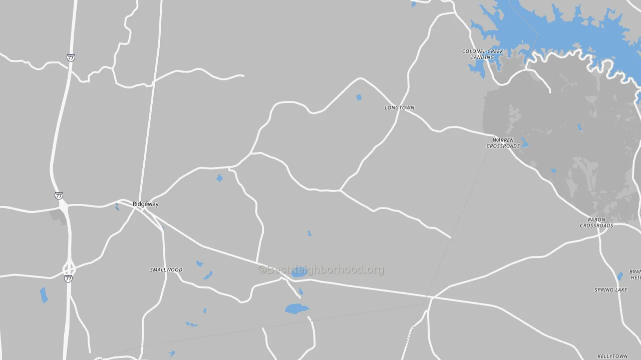 Transit Grade map of Ridgeway, SC
