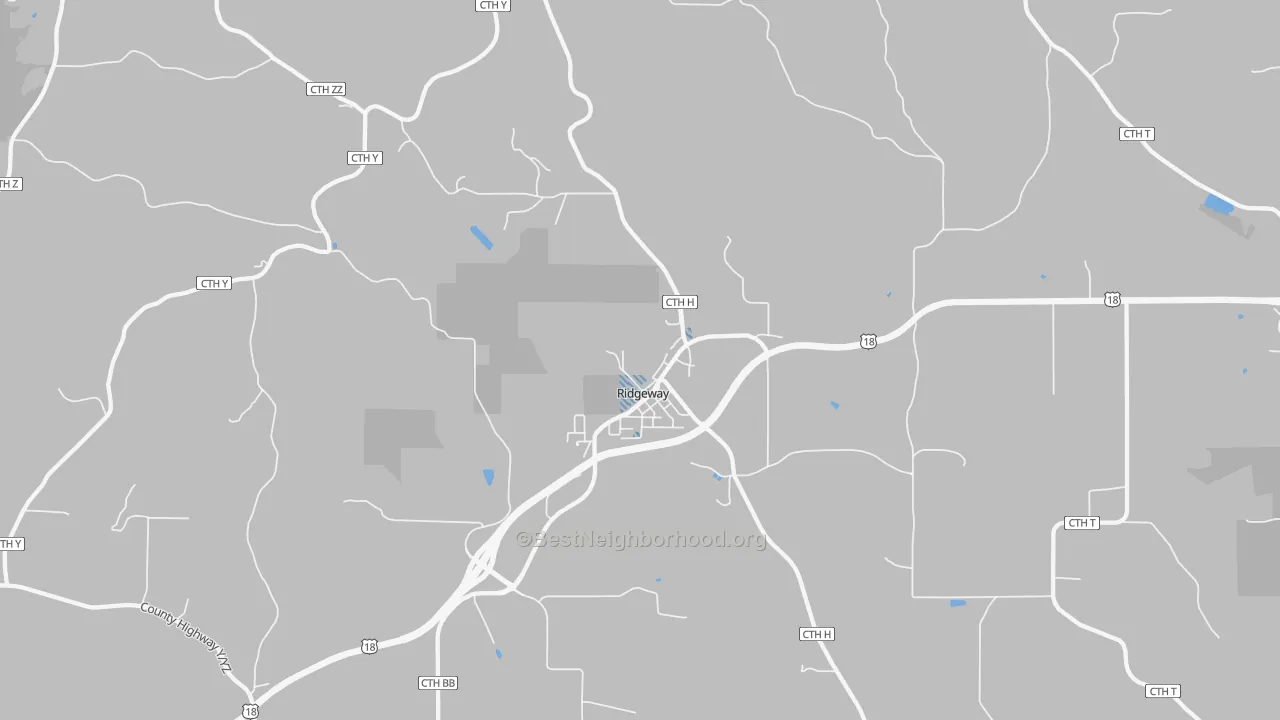 Transit Grade map of Ridgeway, WI
