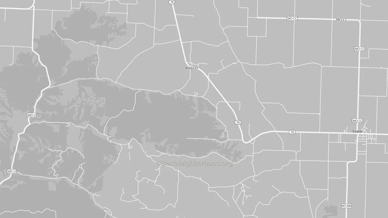 Transit Grade map of Ridgley, MO