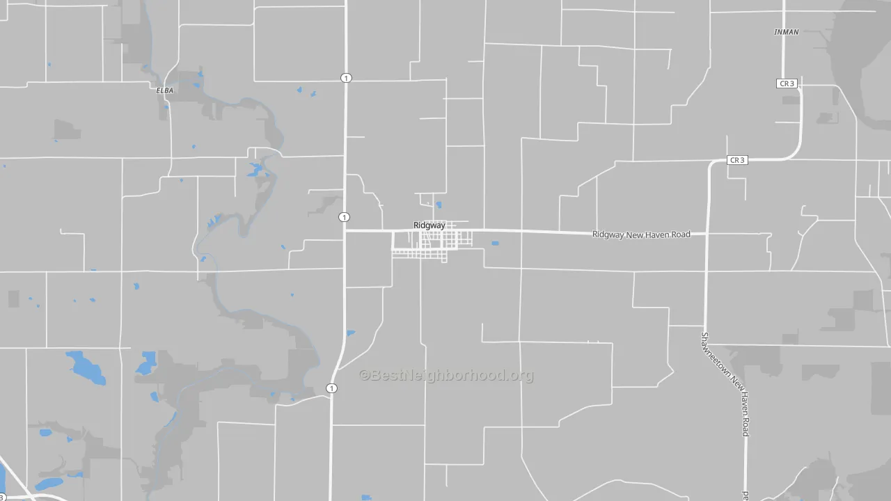 Transit Grade map of Ridgway, IL