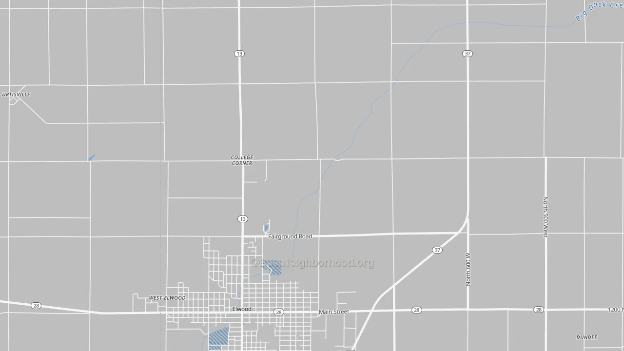 Transit Grade map of Rigdon, IN