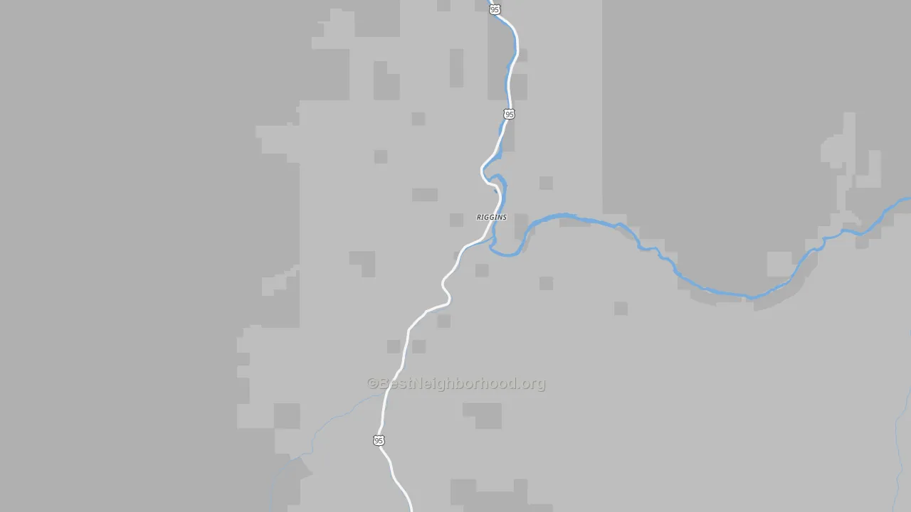 Transit Grade map of Riggins, ID