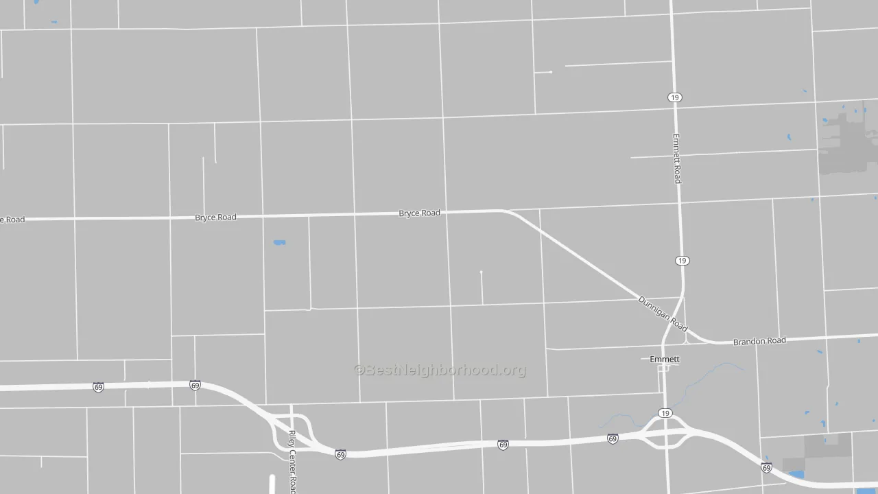Transit Grade map of Riley Center, MI
