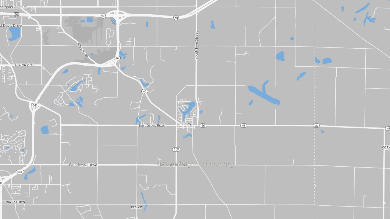Transit Grade map of Riley, IN