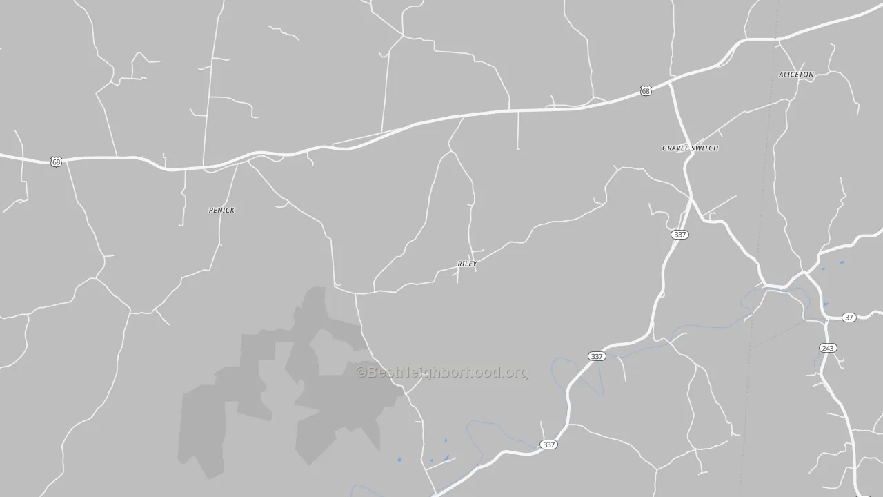 Transit Grade map of Riley, KY