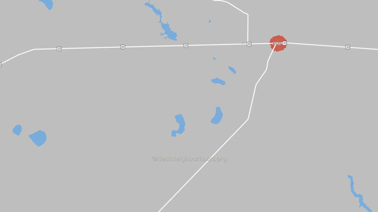 Transit Grade map of Riley, OR