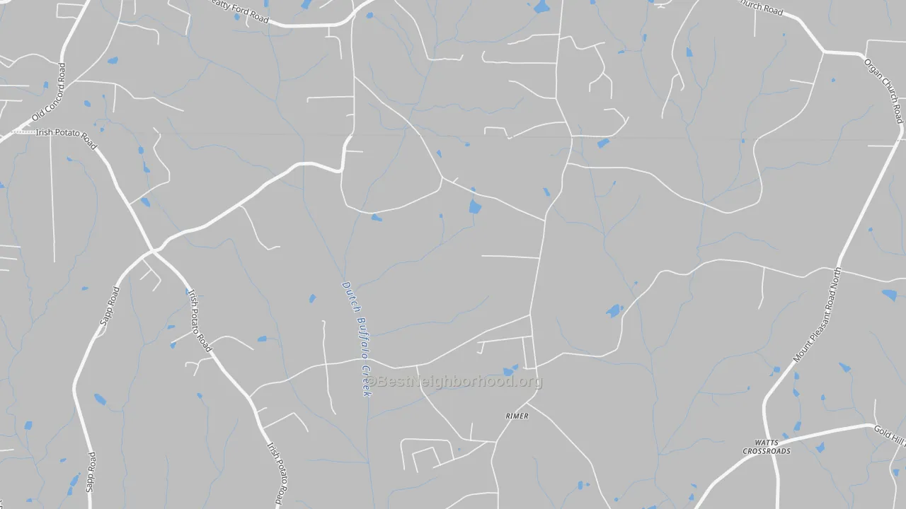 Transit Grade map of Rimer, NC