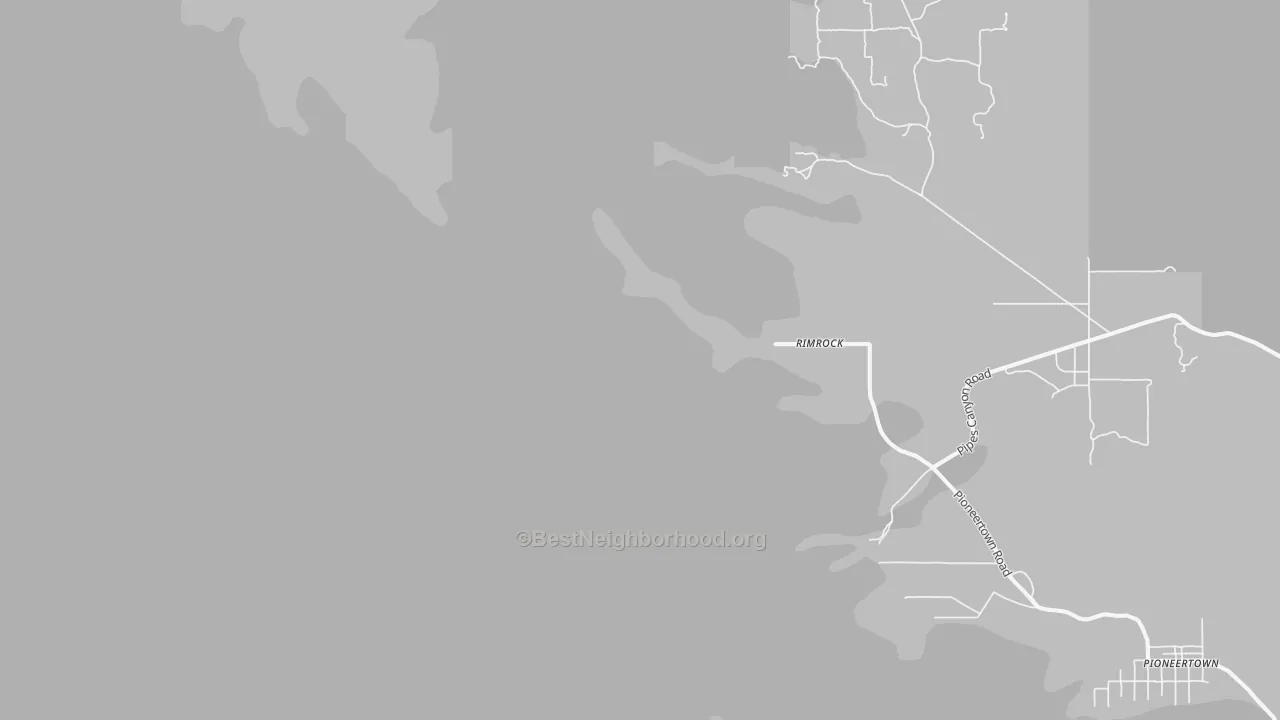 Transit Grade map of Rimrock, CA