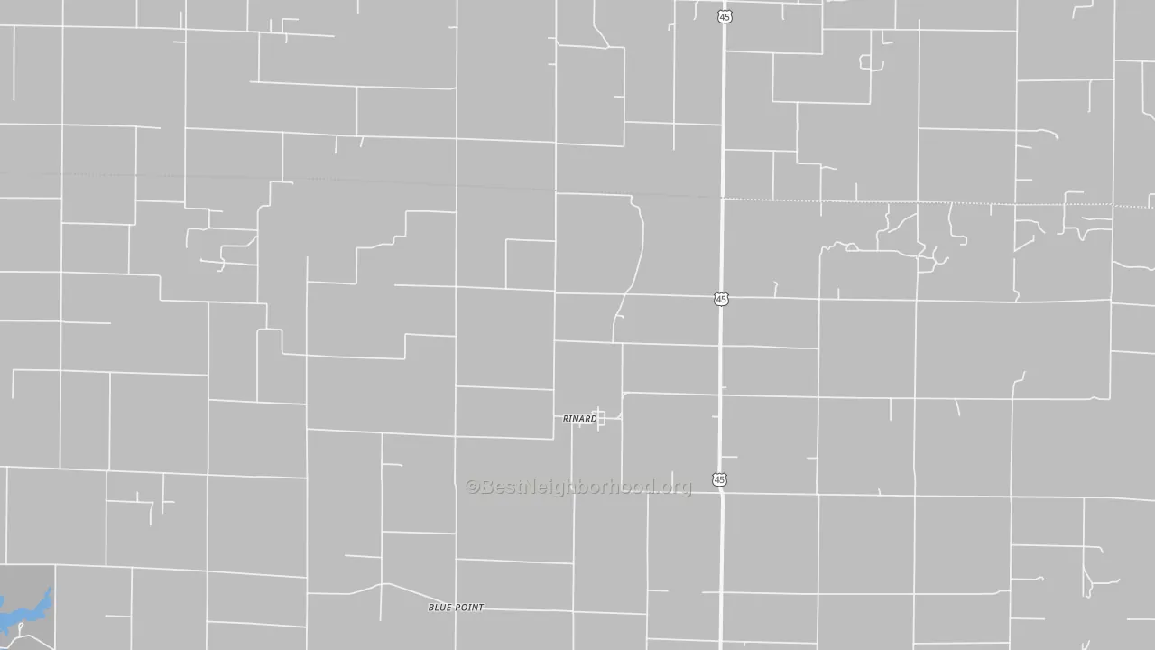 Transit Grade map of Rinard, IL