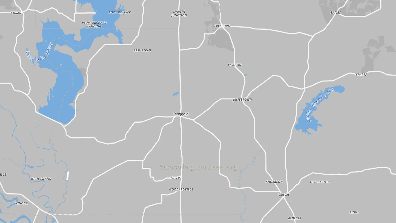 Transit Grade map of Ringgold, LA