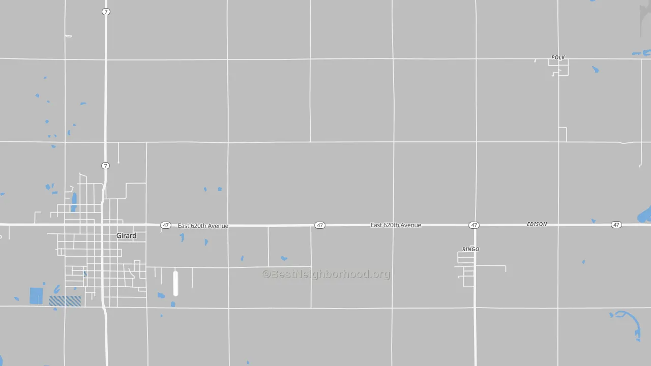 Transit Grade map of Ringo, KS