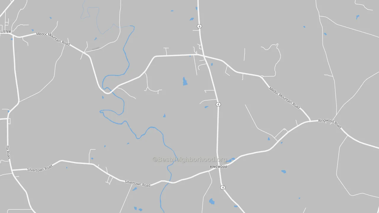 Transit Grade map of Ringwood, NC